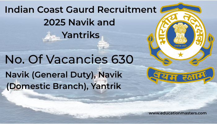 Indian Coast Gaurd Recruitment 2025